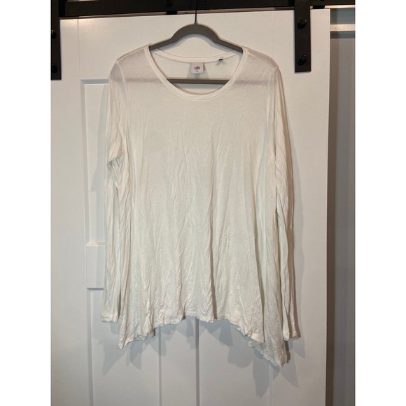 CAbi Style 3056 | Solid White Swing Tee | Size Large | NWOT - Picture 4 of 6